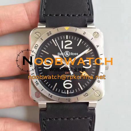 Replica Bell & Ross BR 03-93 GMT ZF Stainless Steel Black Dial M9015