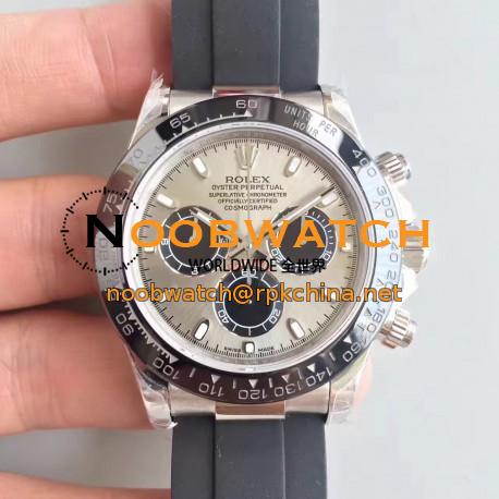 Replica Rolex Daytona Cosmograph 116519LN JH Stainless Steel Silver Dial Swiss 4130 Run 6@SEC