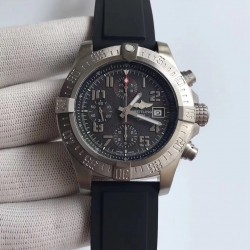 Replica Breitling Super Avenger II A1337111/BC28/155S N Stainless Steel Black Dial Swiss 7750