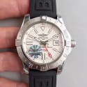 Replica Breitling Avenger II GMT A3239011/G778/153S GF Stainless Steel White Dial Swiss 2836-2