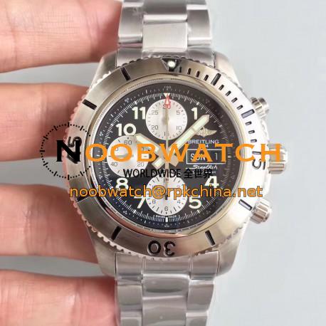 Replica Breitling Superocean Chronograph Steelfish A13341C3/BD19/162A GF Stainless Steel Black Dial Swiss 7750