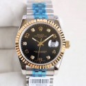 Replica Rolex Datejust 36 116233 36MM N Stainless Steel & Yellow Gold Black Dial Swiss 2836-2