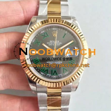 Replica Rolex Datejust II 116333 41MM EW Stainless Steel & Yellow Gold Anthracite Dial Swiss 3136