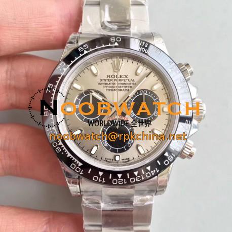 Replica Rolex Daytona Cosmograph 116500LN JH Stainless Steel Silver Dial Swiss 4130 Run 6@SEC