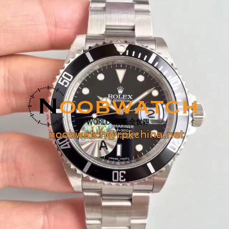 Replica Rolex Submariner Date 16610 JF V2 Stainless Steel Black Dial Swiss 3135