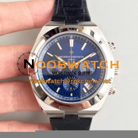 Replica Vacheron Constantin Overseas Chronograph 5500V/110A-B148 JF Stainless Steel Blue Dial Swiss 7750
