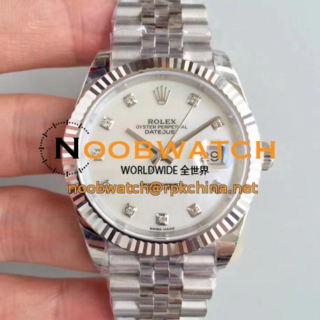 Replica Rolex Datejust II 126334 41MM 2018 EW Stainless Steel Mother Of Pearl Dial Swiss 3235