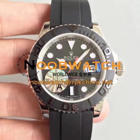 Replica Rolex Yacht-Master 40 116655 2018 JF Stainless Steel Black Dial Swiss 2836-2