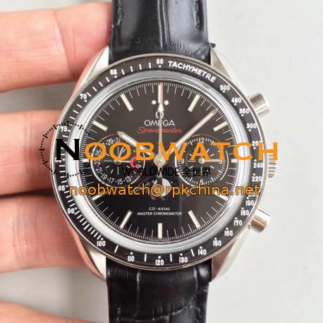 Replica Omega Speedmaster Moonwatch Moonphase Chronograph 304.33.44.52.01.001 BF Stainless Steel Black Dial Swiss 9300