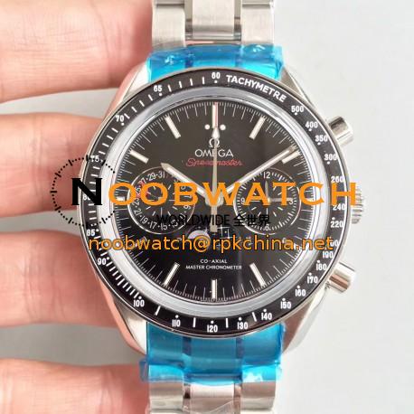 Replica Omega Speedmaster Moonwatch Moonphase Chronograph 304.30.44.52.01.001 BF Stainless Steel Black Dial Swiss 9300