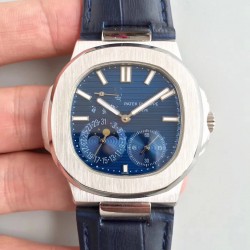 Replica Patek Philippe Nautilus Moonphase 5712G-001 N Stainless Steel Blue Dial Swiss 240 PS IRM C LU