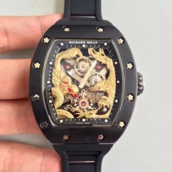 Replica Richard Mille RM57-01 Jackie Chan PVD Yellow Gold Dial Dial M9015