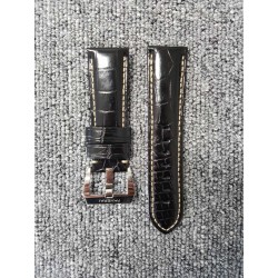 Replica Panerai Black Leather Strap 24MM