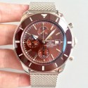 Replica Breitling Superocean Heritage II Chronograph 46 A1331233/Q616/152A N Stainless Steel Chocolate Dial Swiss 7750