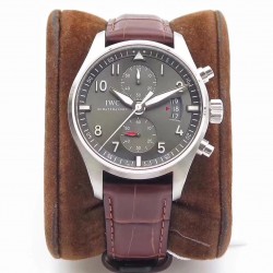 Replica IWC Pilot Spitfire Chronograph IW387802 ZF Stainless Steel Anthracite Dial Swiss 7750