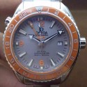 Replica Omega Seamaster Planet Ocean GMT Stainless Steel Gray Dial Swiss 8615
