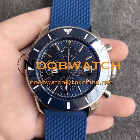 Replica Breitling Superocean Heritage II Chronograph 46 A1331216 N Stainless Steel Blue Dial Swiss 7750