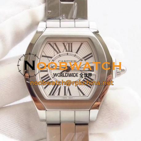 Replica Cartier Roadster W6206017 CG Stainless Steel White Dial Swiss 2892