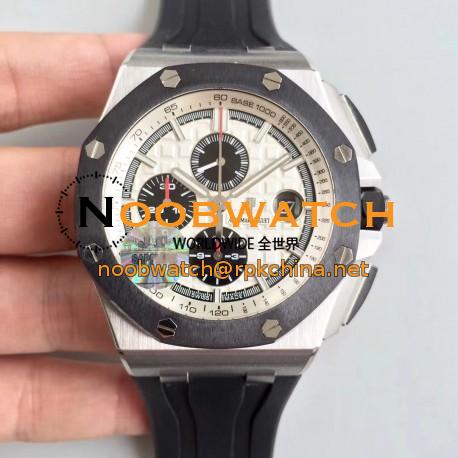 Replica Audemars Piguet Royal Oak Offshore 26400SO.OO.A002CA.01 JF V2 Stainless Steel White Dial Swiss 3126