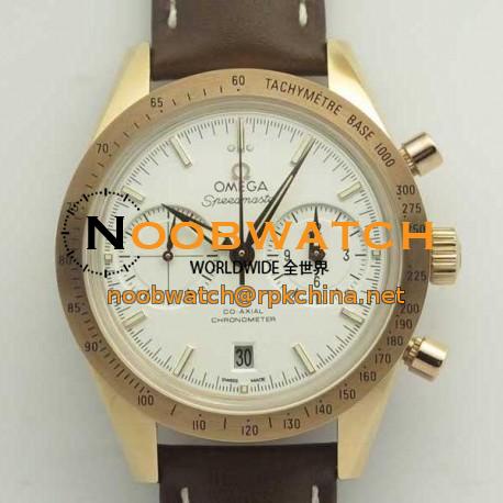 Replica Omega Speedmaster ´57 Co-Axial Chronograph 41.5MM 331.53.42.51.02.002 OM Rose Gold White Dial Swiss 9301