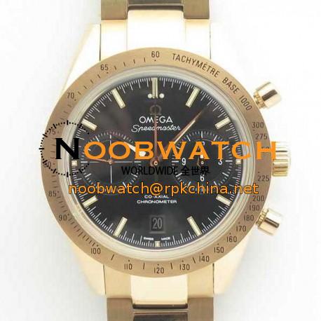 Replica Omega Speedmaster ´57 Co-Axial Chronograph 41.5MM 331.50.42.51.02.002 OM Rose Gold Black Dial Swiss 9301