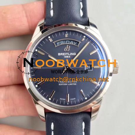 Replica Breitling Transocean Day & Date A453109T/C921/731P V7 Stainless Steel Blue Dial Swiis 2836-2