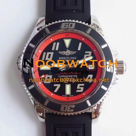 Replica Breitling Superocean 42 Abyss Red A1736402/BA31BKRD ZF Stainless Steel Black & Red Dial Swiss 2824-2