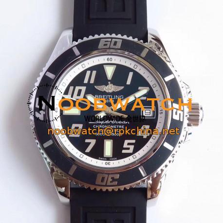 Replica Breitling Superocean 42 Abyss White A1736402/BA29 ZF Stainless Steel Black & White Dial Swiss 2824-2