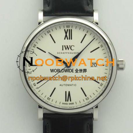 Replica IWC Portofino Automatic Edition 150 Years IW356519 Stainless Steel White Dial M9015