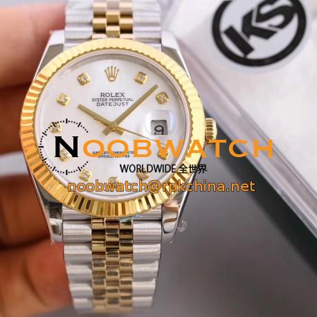 Replica Rolex Datejust II 116333 41MM KS Stainless Steel & Yellow Gold Mother Of Pearl Dial Swiss 2836-2