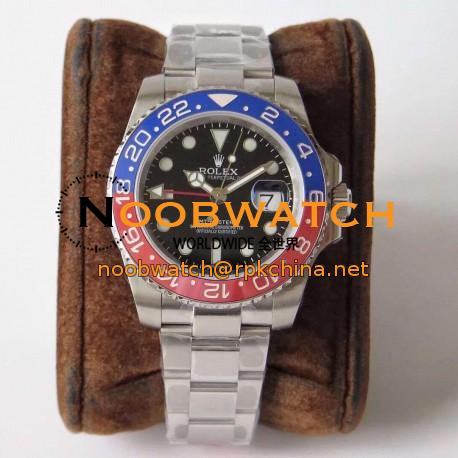 Replica Rolex GMT-Master II 116719BLRO DJ Stainless Steel Black Dial Swiss 2836-2