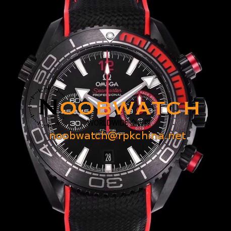 Replica Omega Seamaster Planet Ocean 600M Chronograph Volvo Ocean Race 215.92.46.51.01.002 OM PVD Black Dial Swiss 9900