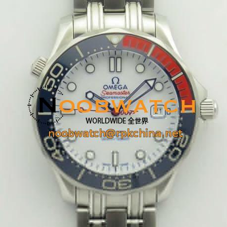 Replica Omega Seamaster Diver 300M Co-Axial 41MM Commander 007 212.32.41.20.04.001 MK Stainless Steel White Dial Swiss 2507