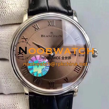 Blancpain Villeret Ultraplate 6651 ZF Stainless Steel Brown Dial Swiss 1151