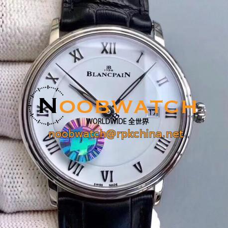 Blancpain Villeret Ultraplate 6651-1127-55B ZF Stainless Steel White Dial Swiss 1151