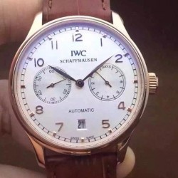 Replica IWC Portuguese IW500705 Power Reserve Rose Gold White Dial Swiss IWC 52010