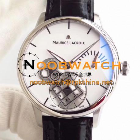 Replica Maurice Lacroix Roue Carree Seconde MP7158-SS001-901 AM Stainless Steel White Dial Swiss ML 156
