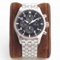 Replica IWC Pilot Chronograph IW377710 ZF Stainless Steel Black Dial Swiss 7750