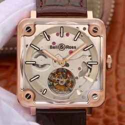 Replica Bell & Ross BR-X2 Tourbillon Micro-Rotor BBR V2 Rose Gold & Sapphire Stainless Steel Dial Swiss BR-CAL.380