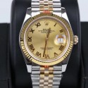Replica Rolex Datejust 36MM 116233 GM Stainless Steel 904L & Yellow Gold Champagne Dial Swiss 2824-2