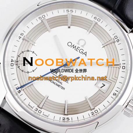 Replica Omega De Ville Hour Vision Co-Axial 41MM 431.33.41.21.02.001 AC Stainless Steel Silver Dial Swiss 8500
