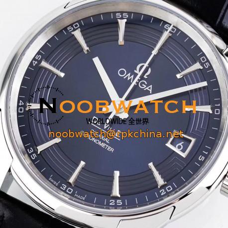 Replica Omega De Ville Hour Vision Co-Axial 41MM 431.33.41.21.03.001 AC Stainless Steel Blue Dial Swiss 8500