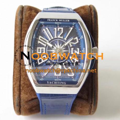 Replica Franck Muller Vanguard Yachting V45 SC DT AC BL OX Stainless Steel Blue Dial Swiss 2824-2