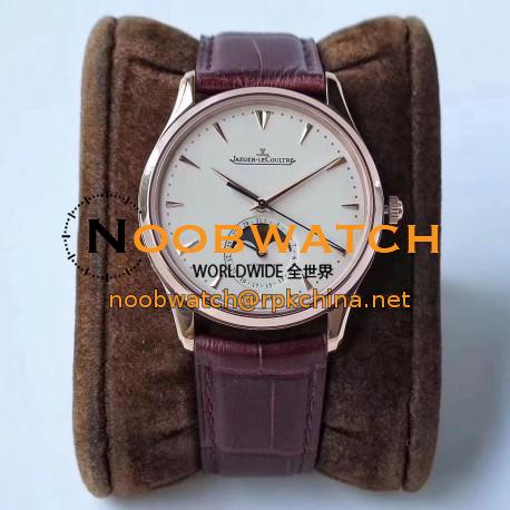 Replica Jaeger-LeCoultre Master Ultra Thin Moon 1362520 ZF Rose Gold White Dial Swiss JLC 925