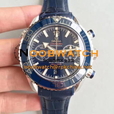 Replica Omega Seamaster Planet Ocean 600M Chronograph 215.33.46.51.03.001 JH Stainless Steel Blue Dial Swiss 9900