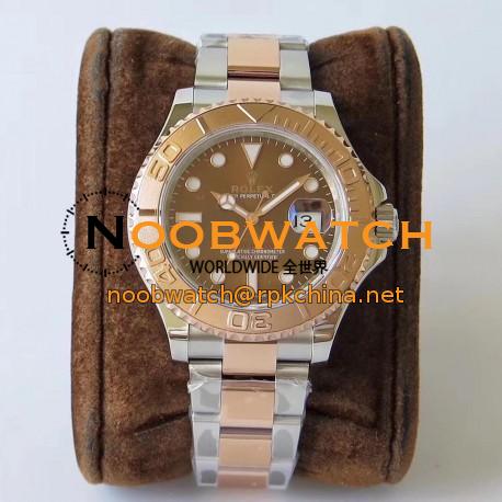 Replica Rolex Yacht-Master 40 116621 VR Stainless Steel & Rose Gold Chocolate Dial Swiss 2836-2