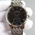 Replica Jaeger-LeCoultre Master Ultra Thin Moon Stainless Steel Black Dial Swiss JLC 925
