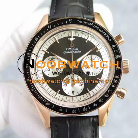 Replica Omega Speedmaster Moonwatch Limited Edition Rose Gold Black Dial Swiss 1861