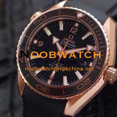 Replica Omega Planet Ocean Professional 42MM Rose Gold Black Dial Swiss 8501