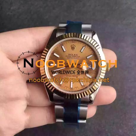 Replica Rolex Datejust II 116333 V5 41MM Stainless Steel & Yellow Gold Champagne Dial Swiss 2836-2